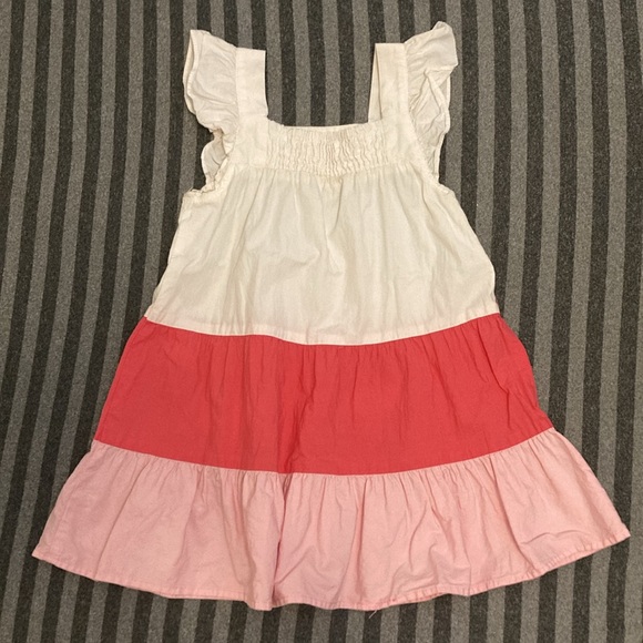 Zara Kids Tricolor Pink Cotton Dress Size 4Y - 5Y (110cm) - Picture 2 of 6